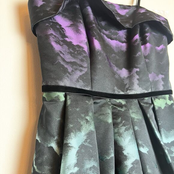 Pamella Roland Cloud Jacquard Ombré Dress Gown NWT Sz 6 - Picture 6 of 14